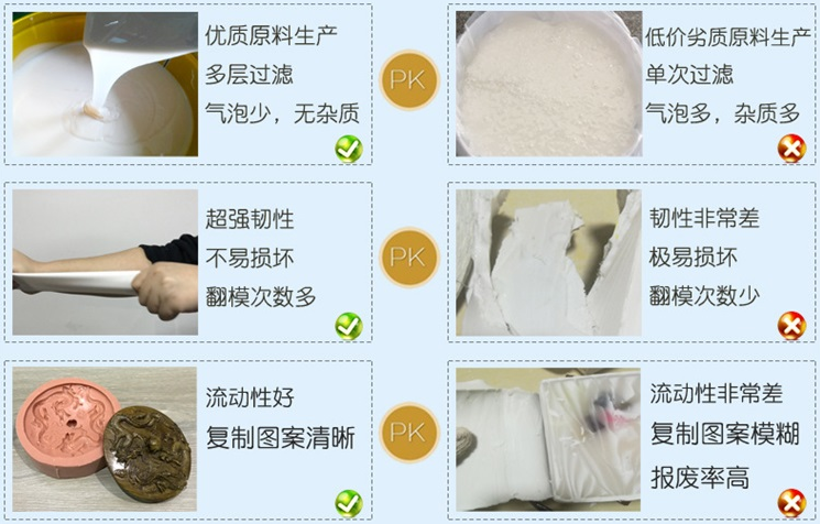 模具硅膠產(chǎn)品對(duì)比 模具硅膠產(chǎn)品對(duì)比
